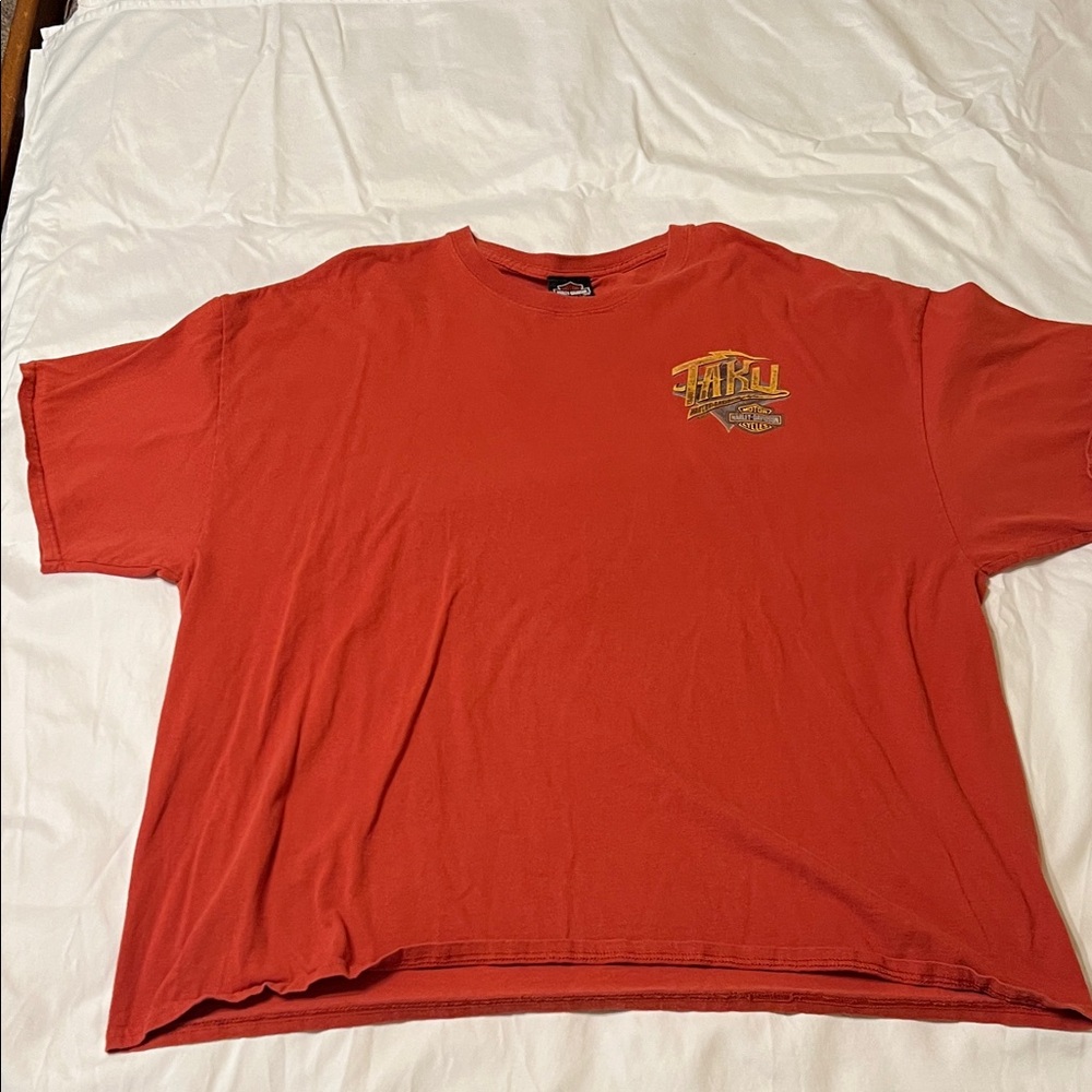 Harley-Davidson Burnt Red Graphic Men's Shirt